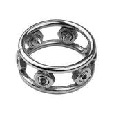 BDStyle Mens Heavy Cock Rings With 6 Spikes